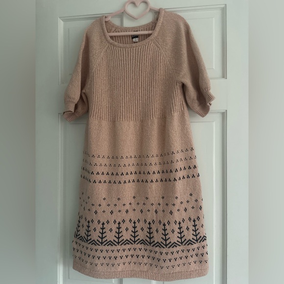 Tea Collection Other - Tea knit cotton dress size 12 color dusty rose and black